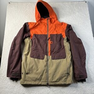 RIDE GEORGETOWN‎ SNOWBOARD JACKET MEN'S Small Orange Red Insulated $270